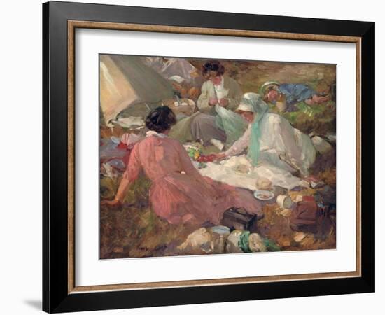 Das Picknick-Cyrus Cuneo-Framed Giclee Print