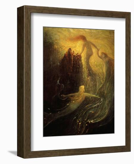 Das Rheingold (Rhinegold), Opera from the Ring of the Nibelungen Cycle by Richard Wagner, 1813-83-Hermann Hendrich-Framed Giclee Print