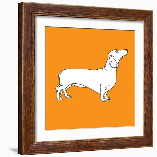 Daschund-Anna Nyberg-Framed Art Print