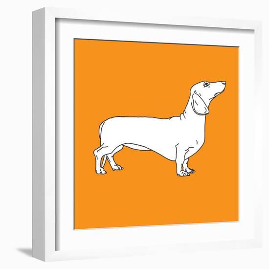 Daschund-Anna Nyberg-Framed Art Print