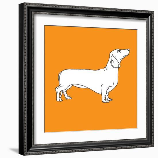 Daschund-Anna Nyberg-Framed Art Print