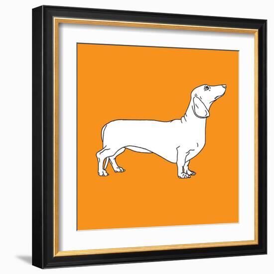 Daschund-Anna Nyberg-Framed Art Print