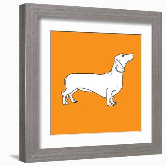 Daschund-Anna Nyberg-Framed Giclee Print