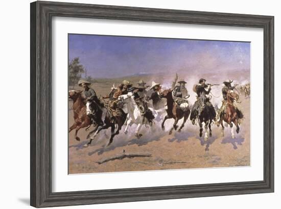 Dash For the Timber-Frederic Sackrider Remington-Framed Giclee Print