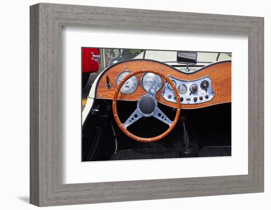 Dashboard of the Vintage Car-swisshippo-Framed Photographic Print