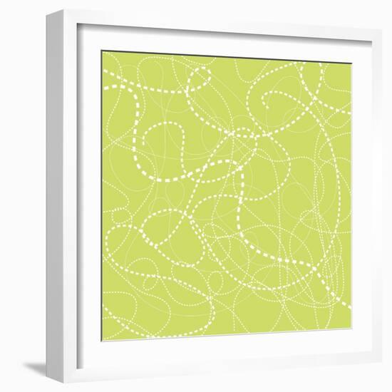 Dashes Green-Erin Clark-Framed Giclee Print