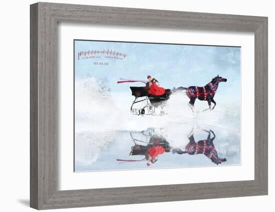 Dashing Through The Snow-Nancy Tillman-Framed Art Print