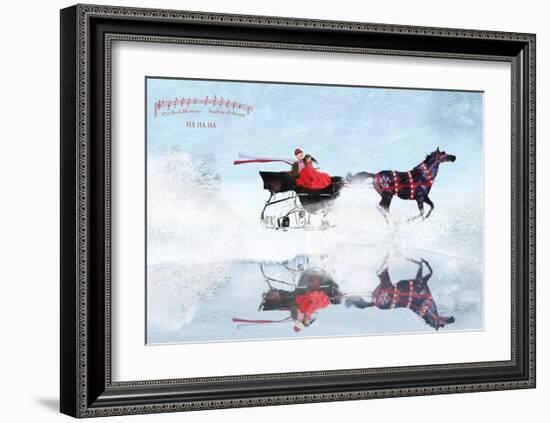 Dashing Through The Snow-Nancy Tillman-Framed Art Print