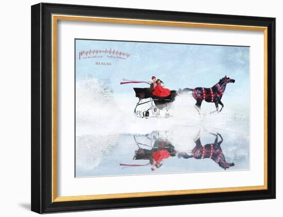 Dashing Through The Snow-Nancy Tillman-Framed Art Print
