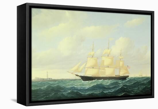 'Dashing Wave' Clipper Ship Off Boston Light, 1855-William Bradford-Framed Premier Image Canvas