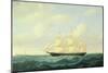 'Dashing Wave' Clipper Ship Off Boston Light, 1855-William Bradford-Mounted Giclee Print