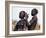 Dassanech Girl Braids Her Sister's Hair at Her Village in the Omo Delta-John Warburton-lee-Framed Photographic Print