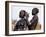 Dassanech Girl Braids Her Sister's Hair at Her Village in the Omo Delta-John Warburton-lee-Framed Photographic Print