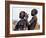 Dassanech Girl Braids Her Sister's Hair at Her Village in the Omo Delta-John Warburton-lee-Framed Photographic Print