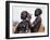 Dassanech Girl Braids Her Sister's Hair at Her Village in the Omo Delta-John Warburton-lee-Framed Photographic Print