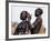 Dassanech Girl Braids Her Sister's Hair at Her Village in the Omo Delta-John Warburton-lee-Framed Photographic Print