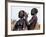 Dassanech Girl Braids Her Sister's Hair at Her Village in the Omo Delta-John Warburton-lee-Framed Photographic Print