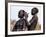 Dassanech Girl Braids Her Sister's Hair at Her Village in the Omo Delta-John Warburton-lee-Framed Photographic Print