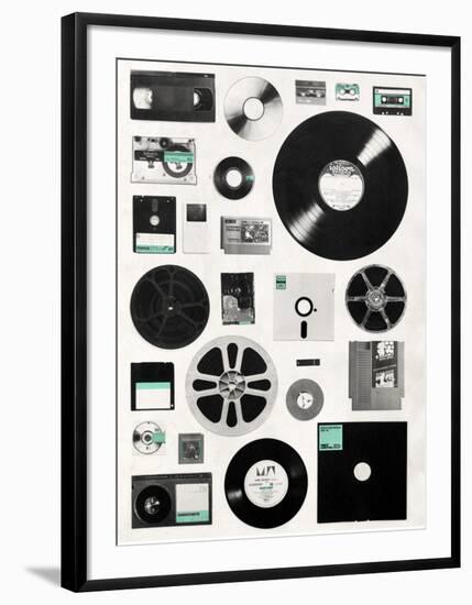 Data-Florent Bodart-Framed Art Print