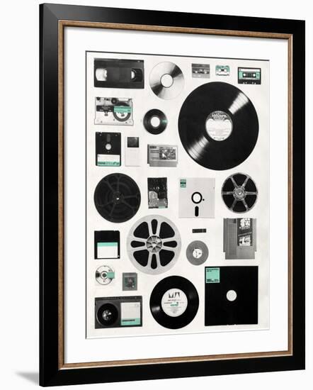 Data-Florent Bodart-Framed Art Print