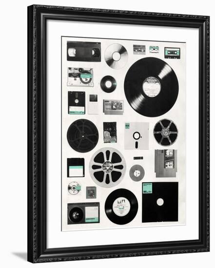 Data-Florent Bodart-Framed Art Print