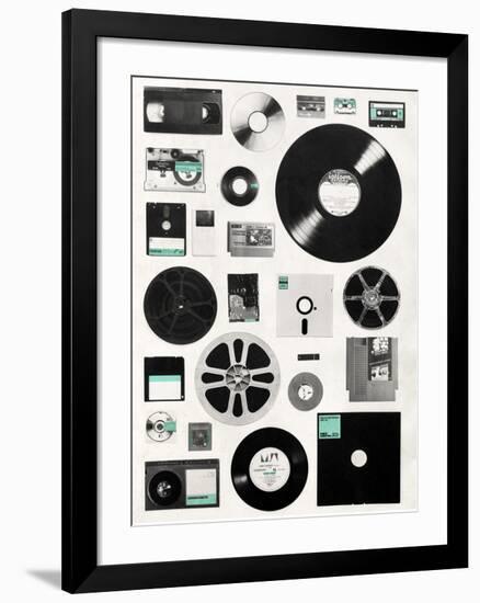 Data-Florent Bodart-Framed Art Print