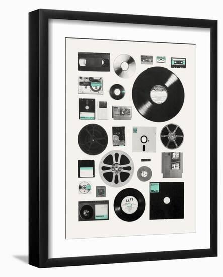 Data-Florent Bodart-Framed Giclee Print