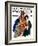 "Date at Hockey Game," Saturday Evening Post Cover, March 12, 1932-Ellen Pyle-Framed Giclee Print