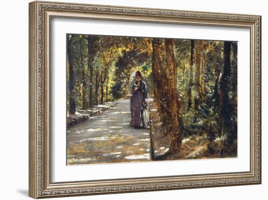 Date in Portici Forest, 1864-Giuseppe De Nittis-Framed Giclee Print