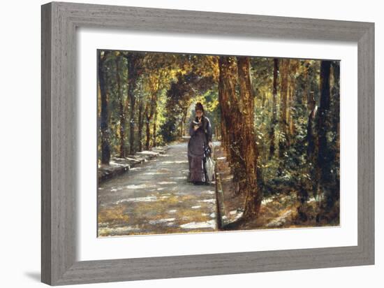 Date in Portici Forest, 1864-Giuseppe De Nittis-Framed Giclee Print