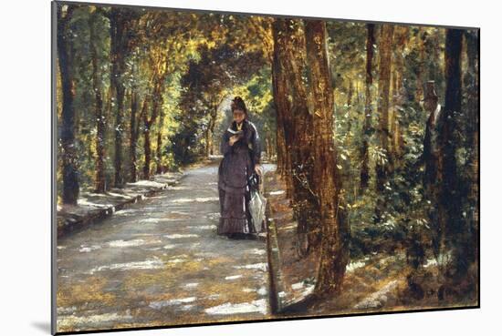Date in Portici Forest, 1864-Giuseppe De Nittis-Mounted Giclee Print