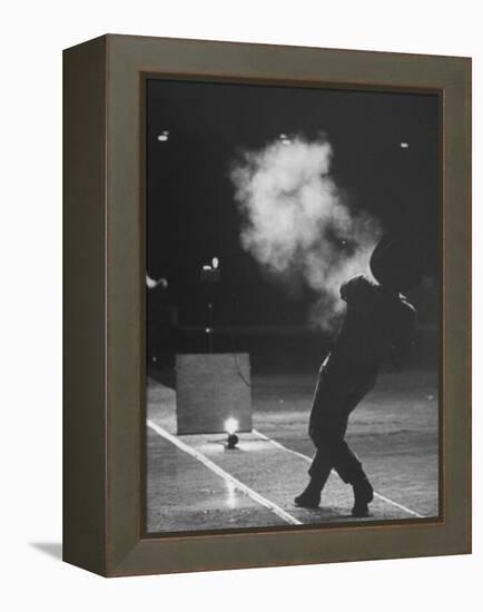 Date Unknownnational Fast Draw Championships in Las Vegas-J^ R^ Eyerman-Framed Premier Image Canvas