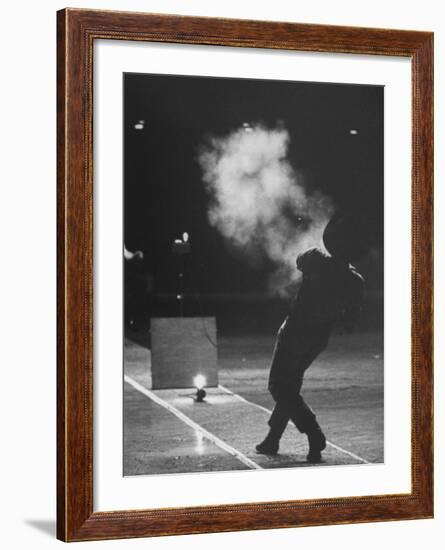 Date Unknownnational Fast Draw Championships in Las Vegas-J^ R^ Eyerman-Framed Photographic Print