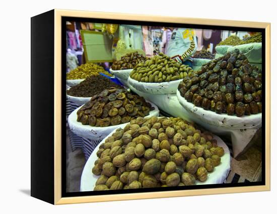 Dates, Walnuts and Figs For Sale in the Souk of the Old Medina of Fez, Morocco, North Africa-Michael Runkel-Framed Premier Image Canvas