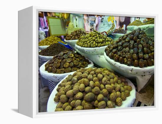 Dates, Walnuts and Figs For Sale in the Souk of the Old Medina of Fez, Morocco, North Africa-Michael Runkel-Framed Premier Image Canvas