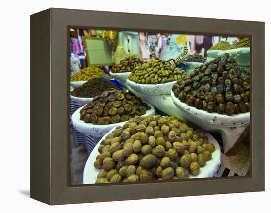 Dates, Walnuts and Figs For Sale in the Souk of the Old Medina of Fez, Morocco, North Africa-Michael Runkel-Framed Premier Image Canvas