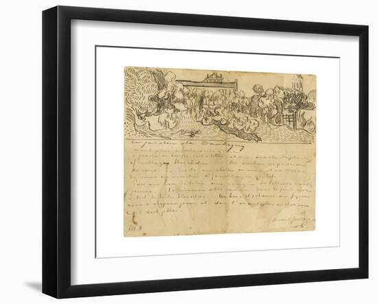 Daubigny's Garden-Vincent van Gogh-Framed Giclee Print