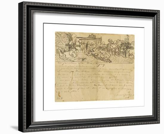 Daubigny's Garden-Vincent van Gogh-Framed Giclee Print