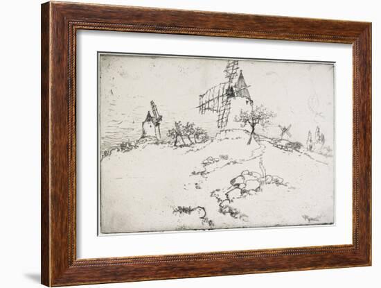 Daudet's Mill, 1893-Joseph Pennell-Framed Giclee Print