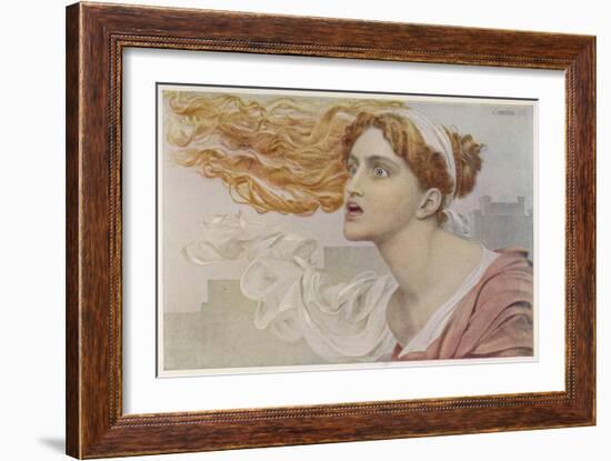 Daughter of King Priam of Troy She was an Infallible Prophetess-Frederick Sandys-Framed Art Print