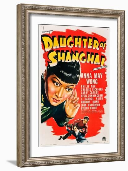 Daughter of Shanghai, Anna May Wong, Anthony Quinn, Philip Ahn, 1937-null-Framed Art Print