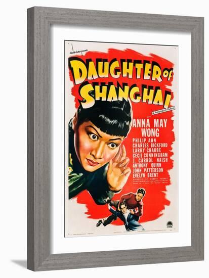 Daughter of Shanghai, Anna May Wong, Anthony Quinn, Philip Ahn, 1937-null-Framed Art Print