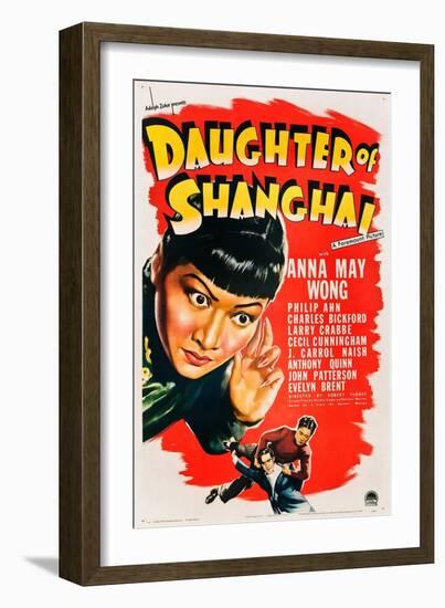 Daughter of Shanghai, Anna May Wong, Anthony Quinn, Philip Ahn, 1937-null-Framed Art Print