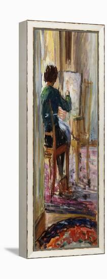 Daughter of the Artist; La Fille De L'Artiste-Henri Lebasque-Framed Premier Image Canvas