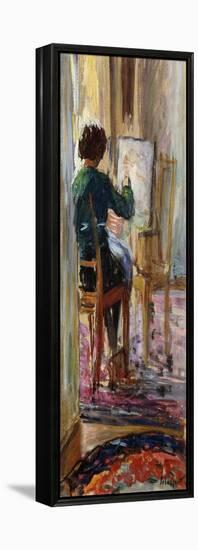 Daughter of the Artist; La Fille De L'Artiste-Henri Lebasque-Framed Premier Image Canvas