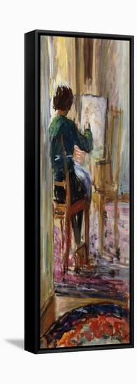 Daughter of the Artist; La Fille De L'Artiste-Henri Lebasque-Framed Premier Image Canvas