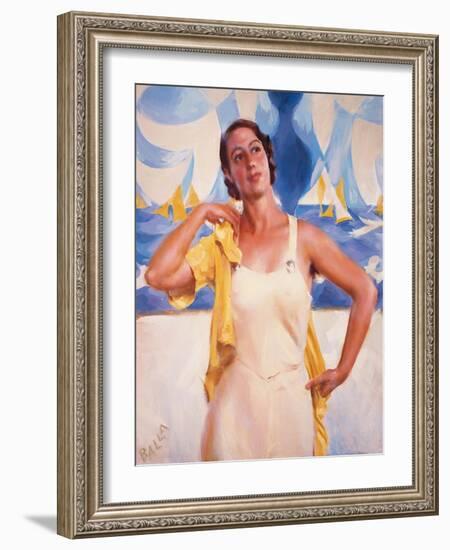 Daughter of the Sun-Giacomo Balla-Framed Giclee Print