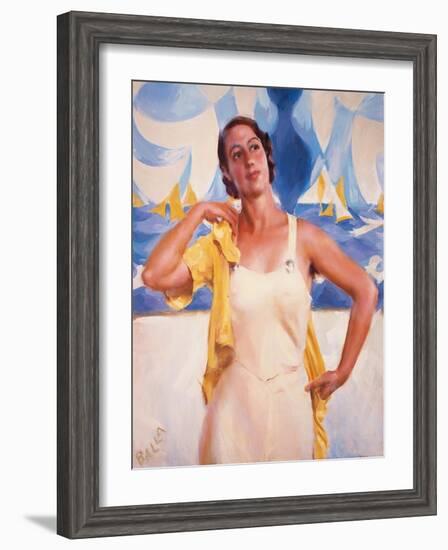 Daughter of the Sun-Giacomo Balla-Framed Giclee Print