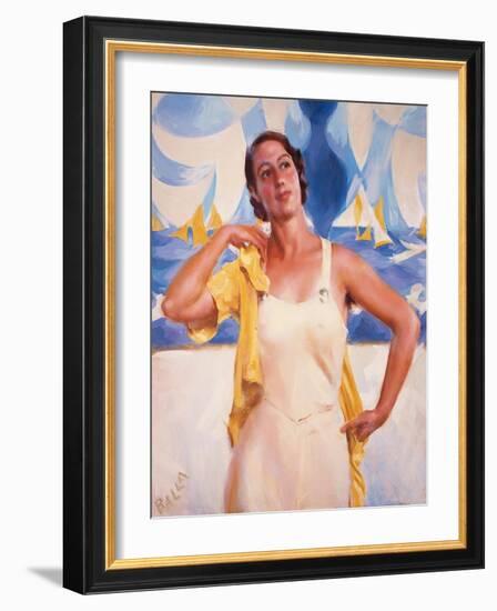 Daughter of the Sun-Giacomo Balla-Framed Giclee Print