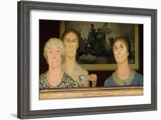 Daughters of Revolution, 1932-Grant Wood-Framed Giclee Print